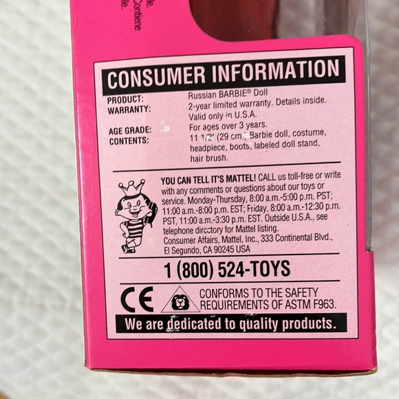 Russian Barbie Doll of Collector Edition of Dolls of the World # 16500 by Mattel - Picture 7 of 14